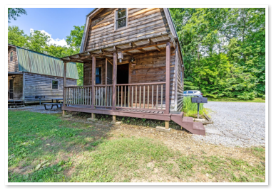 exterior of one of our cabins